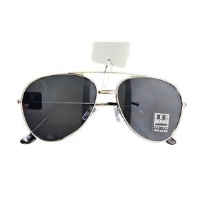 IKE BEHAR NEW YORK MEN’S & WOMEN’S SILVER FRAME SUNGLASSES – UV 400 PROTECTION